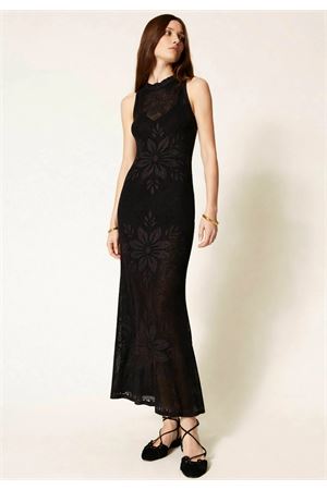 Abito Lungo In Maglia Smanicato Disegno Fiori TWINSET | Abito | 261TT328000006