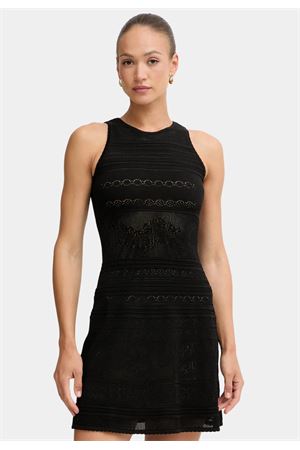 Short Sleeveless Knit Dress Mix Stitches TWINSET | Dress | 261TT329100006
