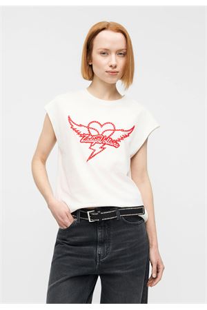 Cloe Hc Heart Wings Strass ZADIG&VOLTAIRE | T-shirt | JWTT01280JUDO