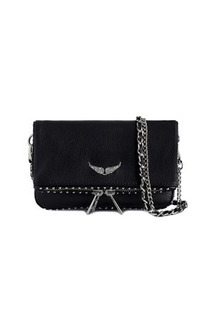 Rock Nano Grained Leath Studs ZADIG&VOLTAIRE | Tracolla | LWBA03977BLACK