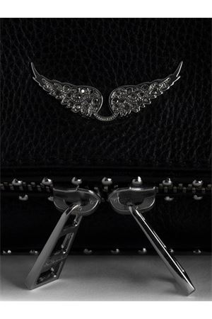 Rock Nano Grained Leath Studs ZADIG&VOLTAIRE | Tracolla | LWBA03977BLACK