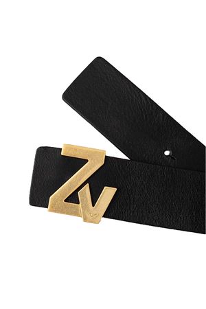 Zv Initiale La Belt 40Mm Natur ZADIG&VOLTAIRE | Cintura | LWBT00002NOIR